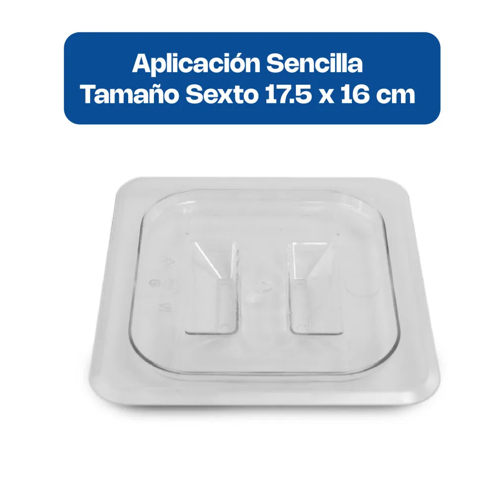 TAPA | 17.5 X 16 CM | USO PROFESIONAL | POLICARBONATO | CALEDONIA TASEPO-COM
