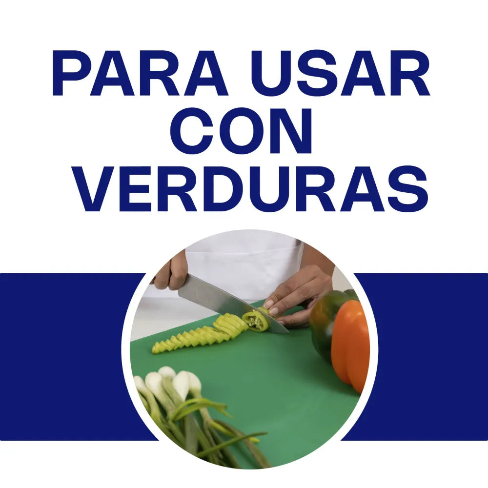 TABLA PARA CORTAR COLOR | 12 X 18 X 0.5 CM | USO PROFESIONAL | POLIPROPILENO | CALEDONIA TAPACO-12V