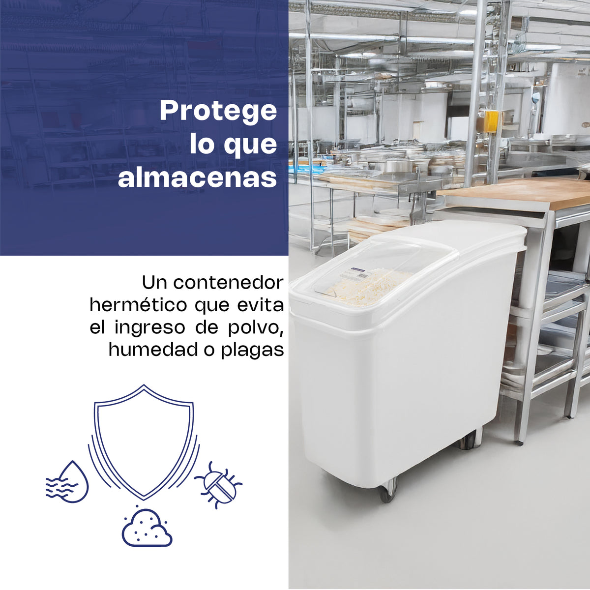 Almacenador de polipropileno para granos 79 l | Rhino | Algra-21c