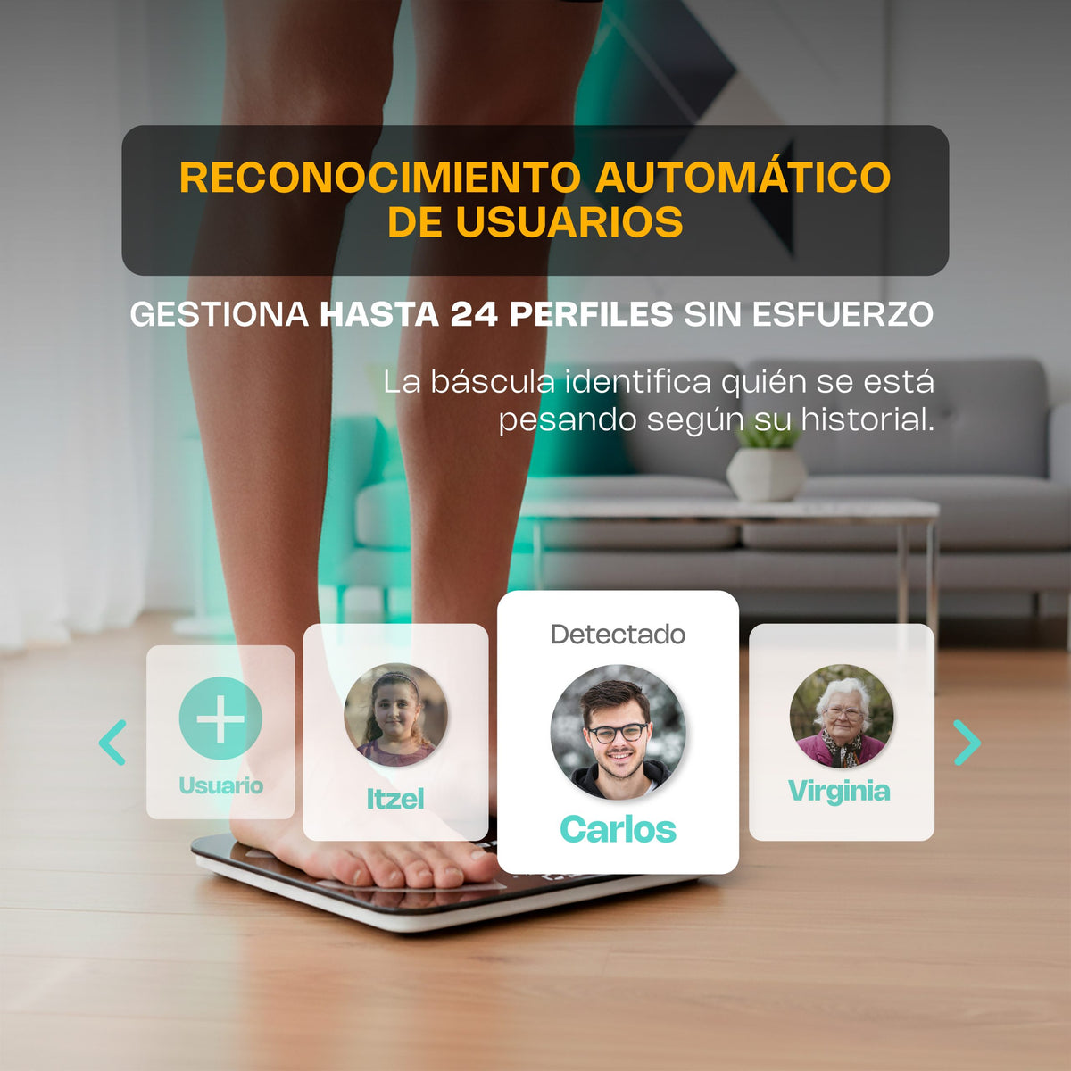 Báscula Inteligente Corporal | Plataforma De Vidrio Templado | Formato Corporal | 180 Kg / División 100 G | Uso Comercial | BABAIN-180NG | RHINO