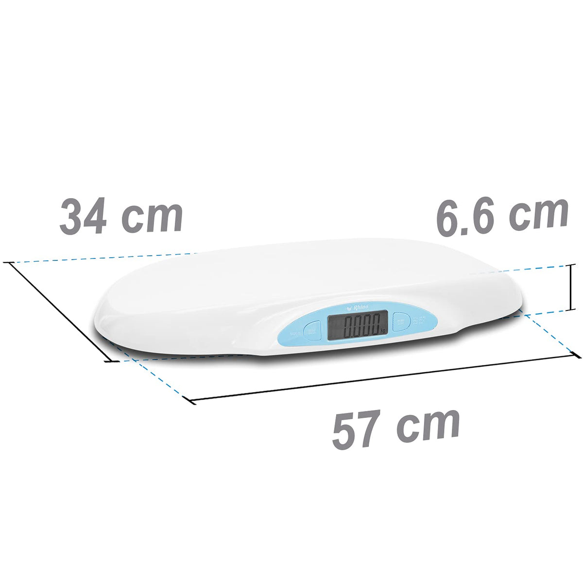Báscula electrónica para bebés 45 kg / 5 g, diseño | Rhino | Babe-25