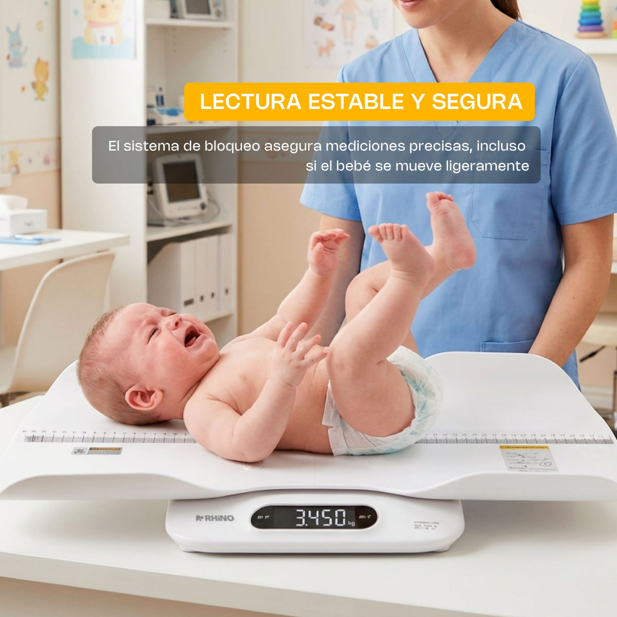 Báscula para bebés y adultos 5 g | Rhino | Babepe-180