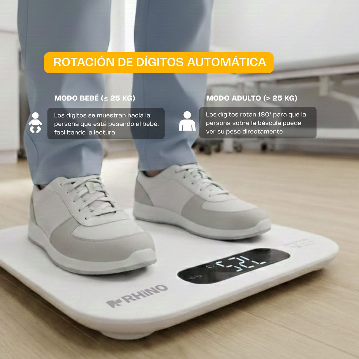 Báscula para bebés y adultos 5 g | Rhino | Babepe-180