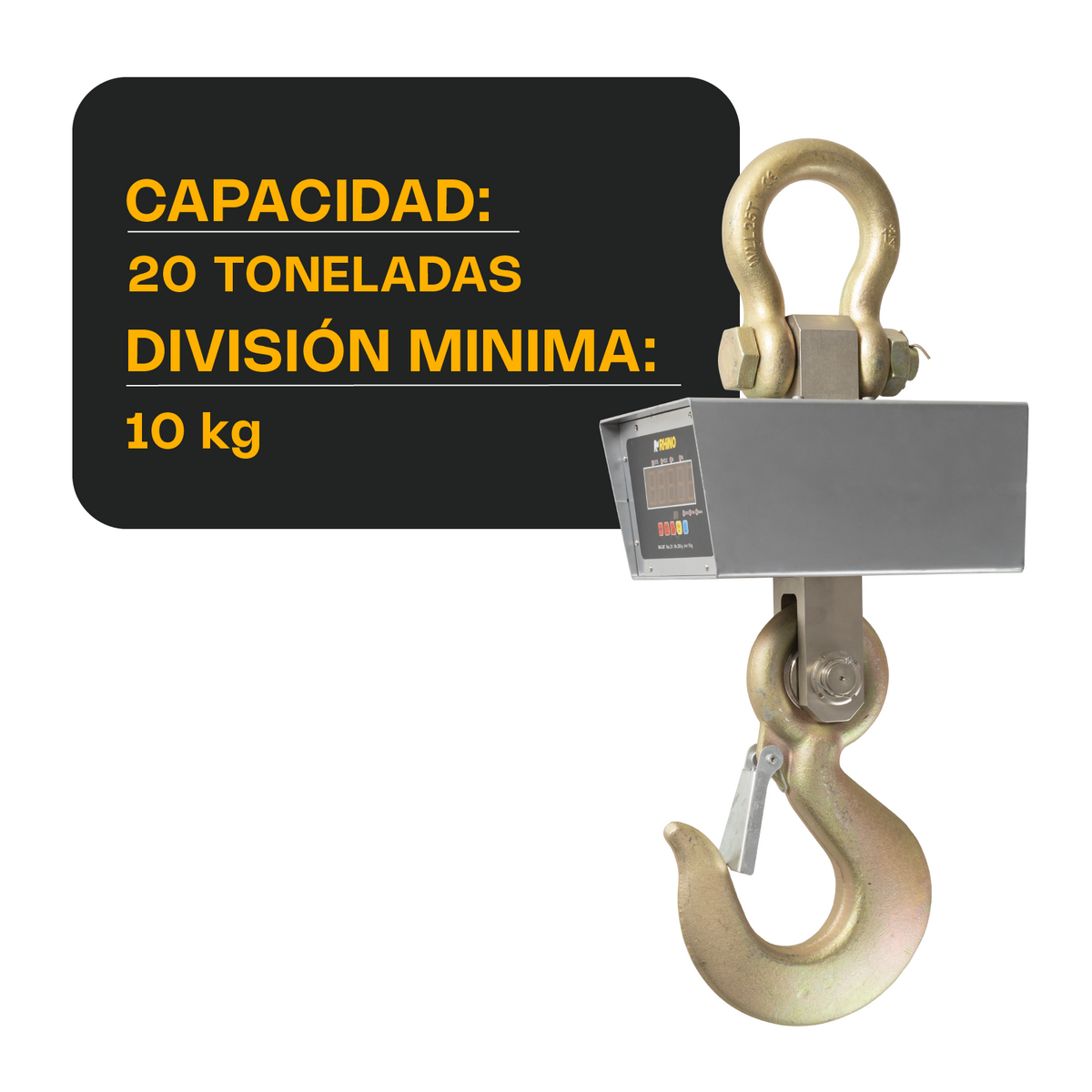 Báscula colgante 20,000 kg / 10 kg | Rhino | Bac-20t