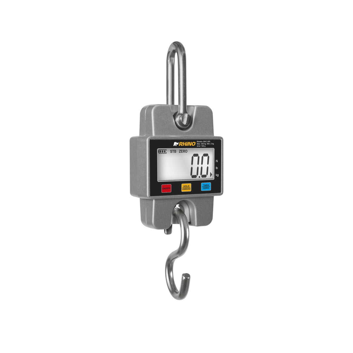 Báscula colgante 300 kg / 100 g | Rhino | Bac-300