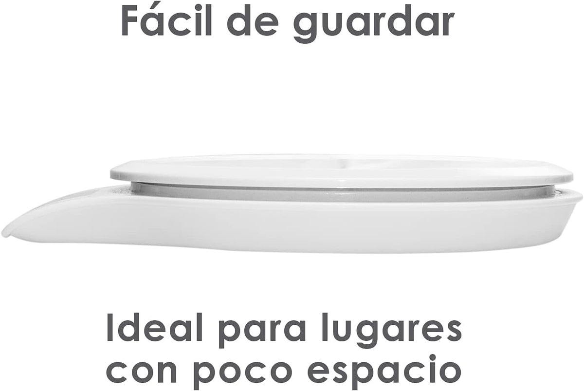 Báscula Circular | Plato De Acero Inoxidable / Carcasa Plástica | Plato Circular | 5 Kg / División 2 G | Uso Comercial | BACI-5 | RHINO