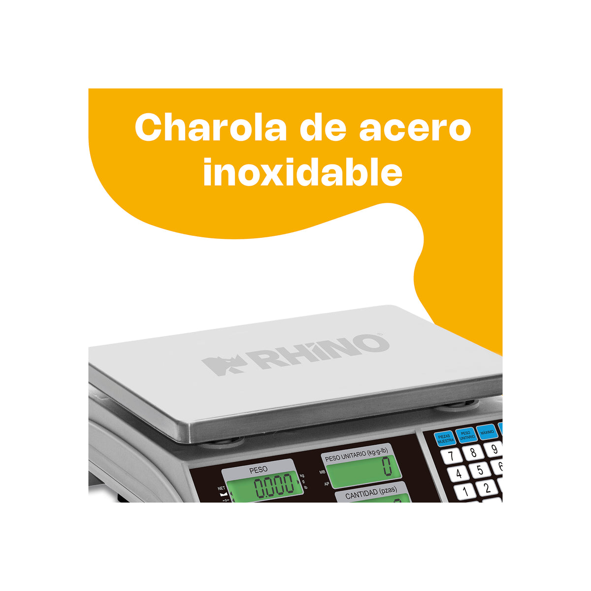 Báscula 30 kg / 1 g, contadora de piezas | Rhino | Baco-30