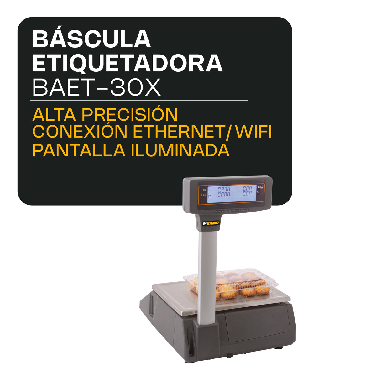 Báscula 0 kg - 15 kg / 5 g, 15 kg - 30 kg / 10 g | Rhino | Baet-30x