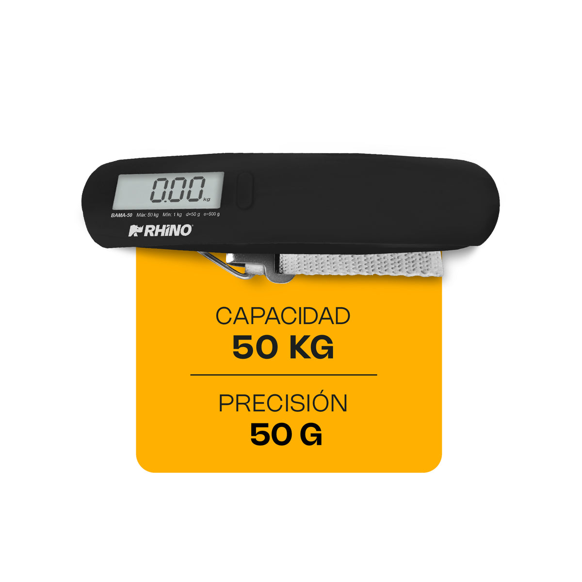 Báscula electrónica colgante 50 kg / 50 g | Rhino | Bama-50
