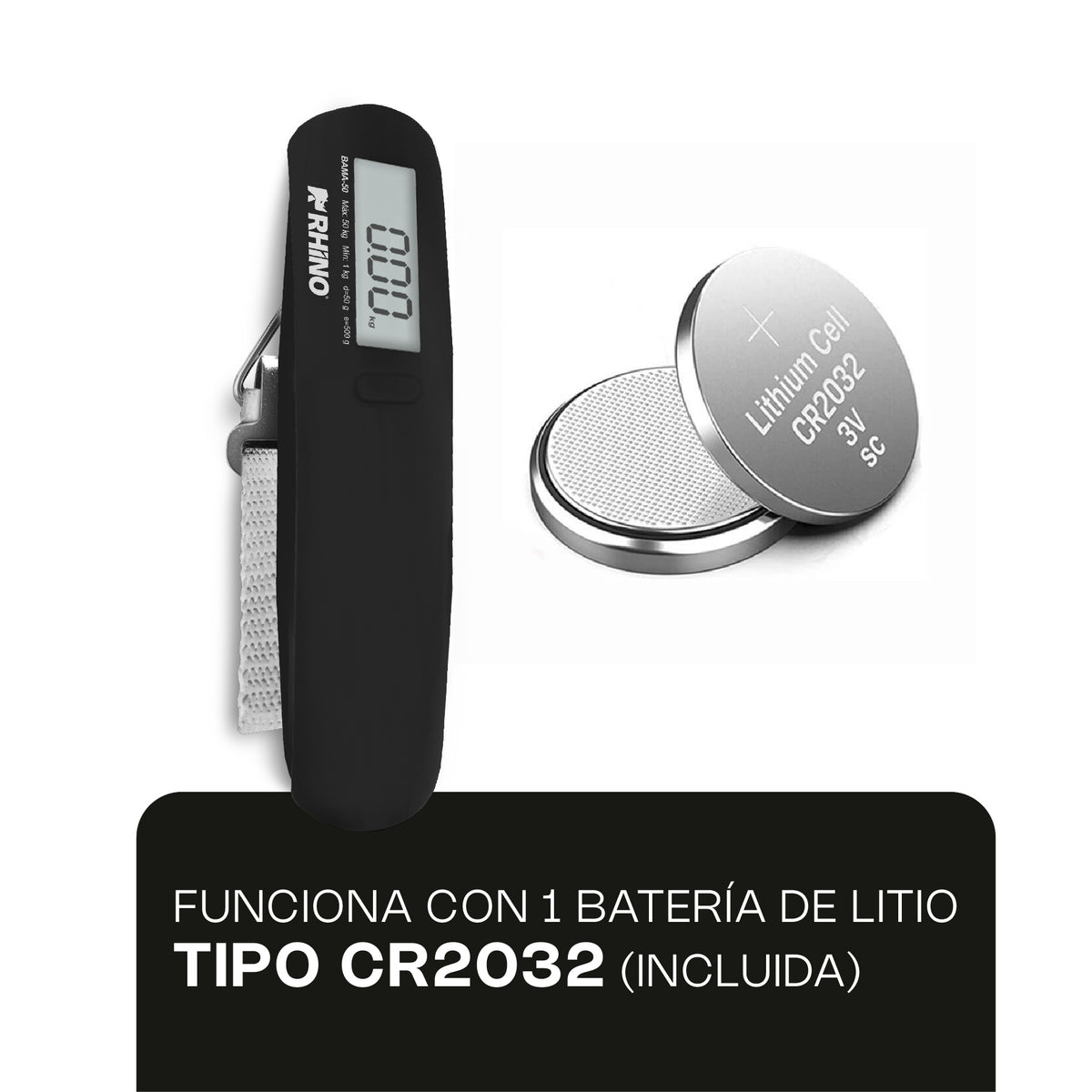 Báscula electrónica colgante 50 kg / 50 g | Rhino | Bama-50