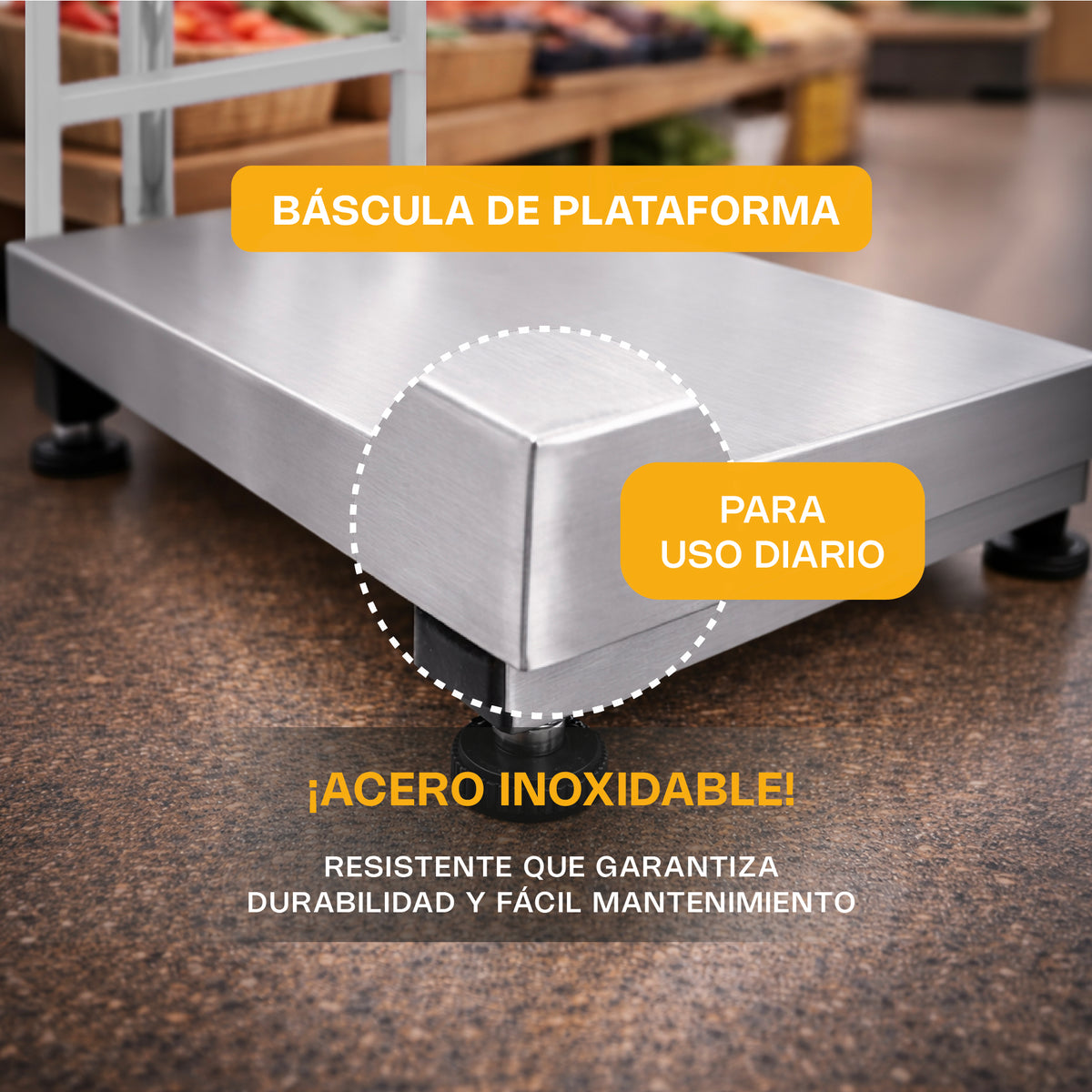 200 kg / 20 g, a prueba de agua, 100% acero | Rhino | Bapag-200