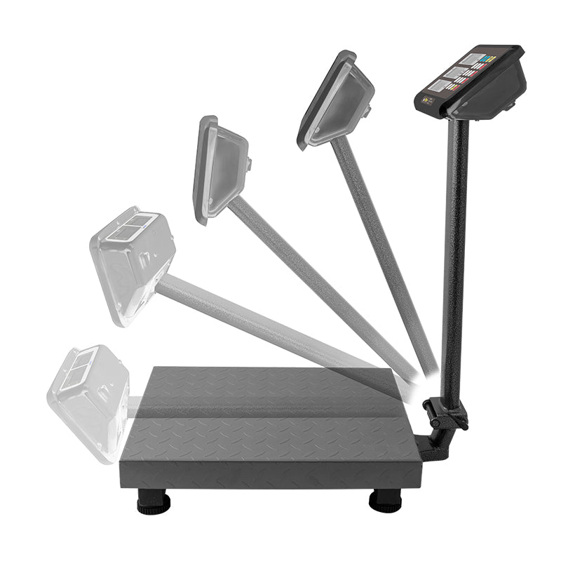 Báscula Plataforma | Plataforma De Acero Al Carbono / Indicador De Acero Inoxidable | Plataforma 32 X 42 Cm | 100 Kg / División 10 G | Uso Comercial | BAPCA-100 | RHINO
