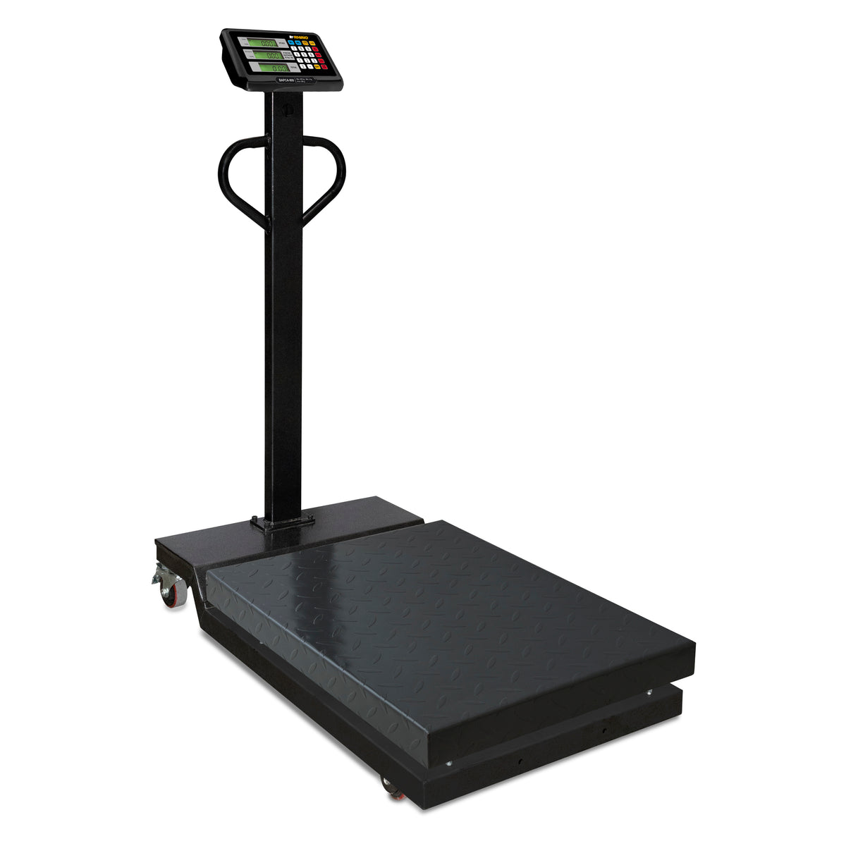 Báscula de plataforma 800 kg con ruedas, precisión | Rhino | Bapca-800