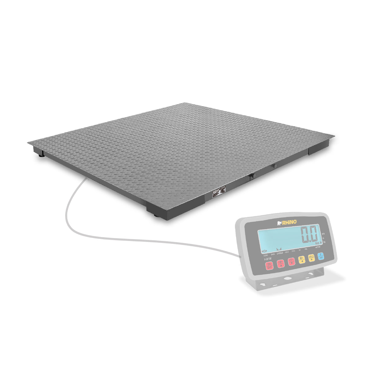 Báscula 2 ton / 500 g, plataforma de acero | Rhino | Baper-12