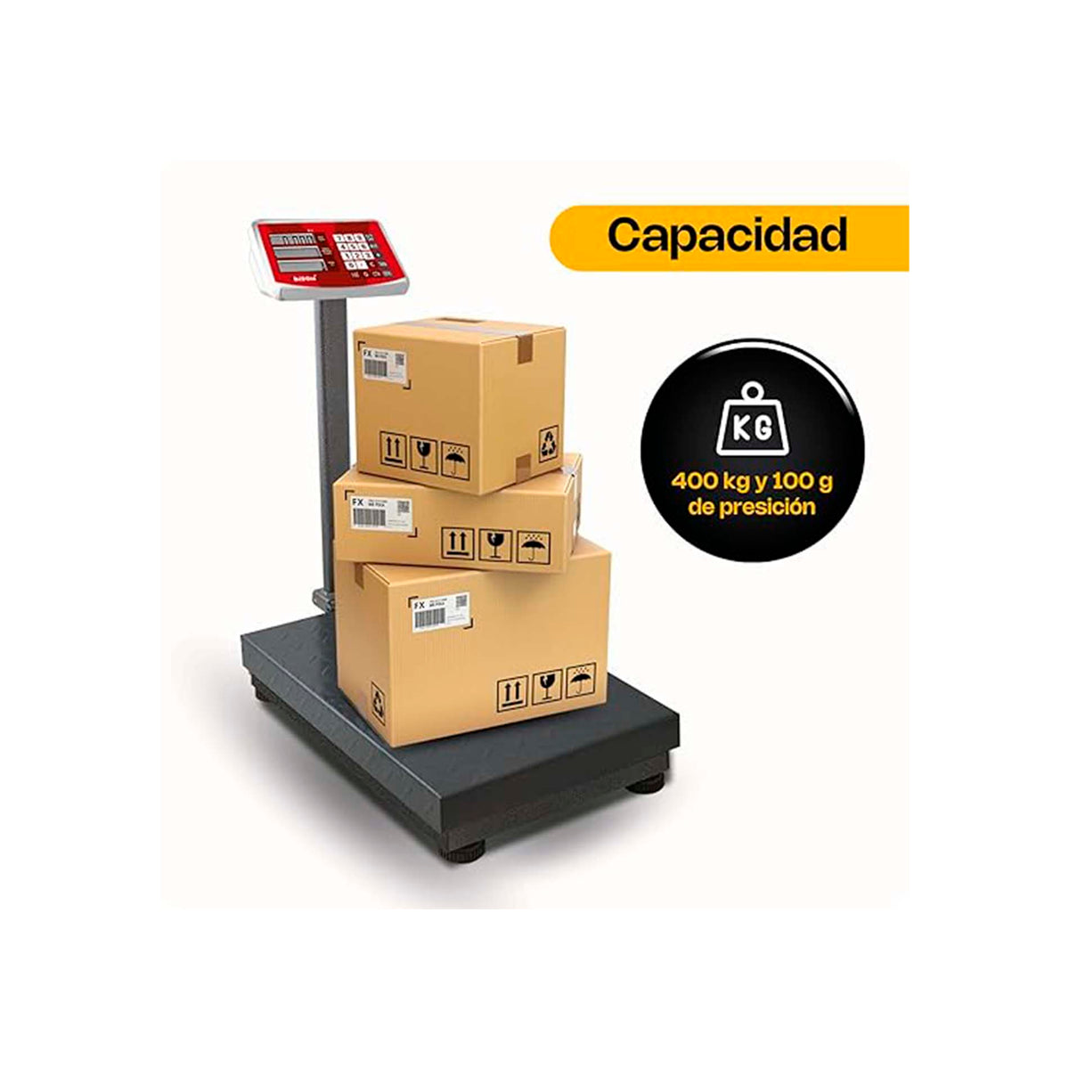 Báscula de plataforma 400 kg / 100 g | Rhino | Baple-400