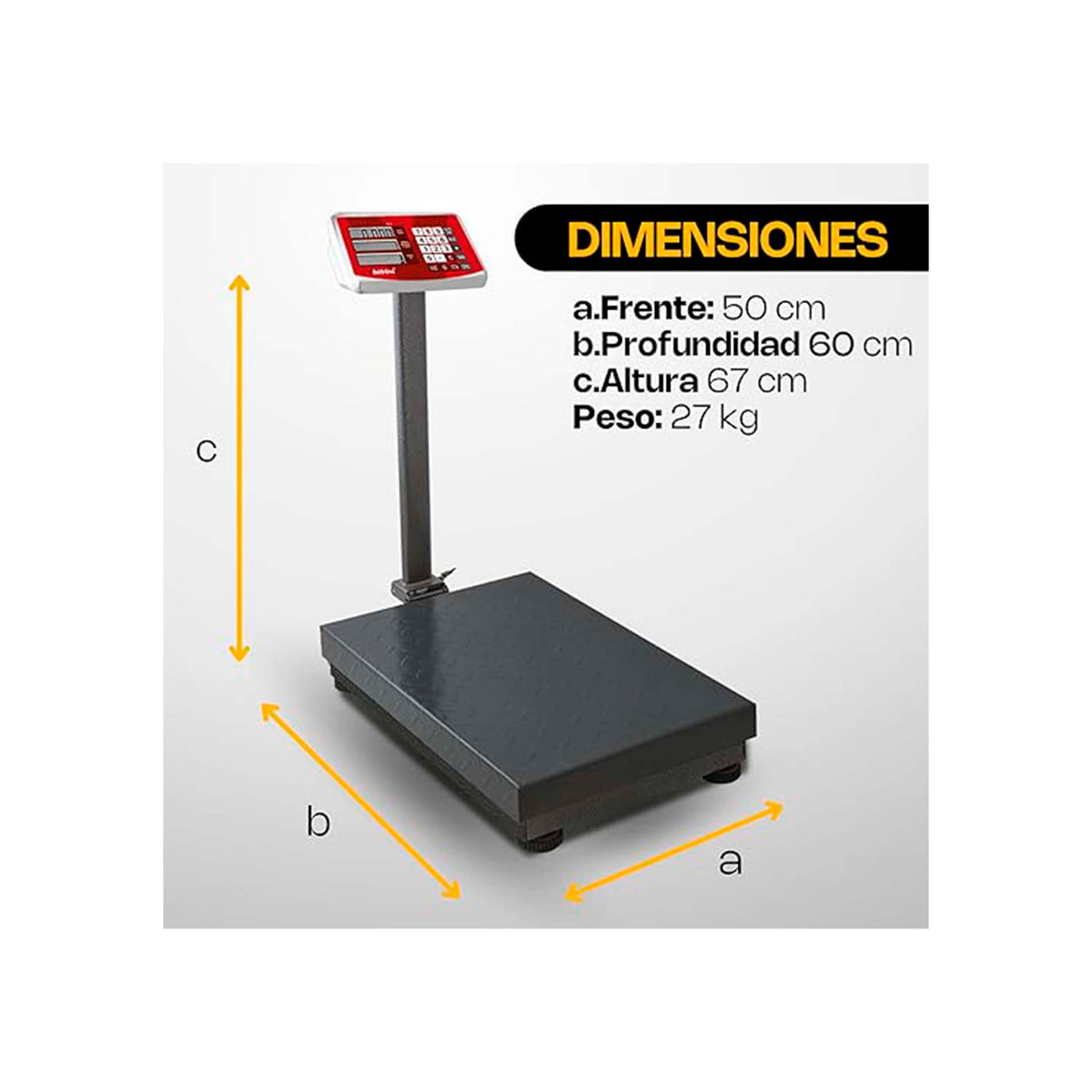 Báscula de plataforma 400 kg / 100 g | Rhino | Baple-400