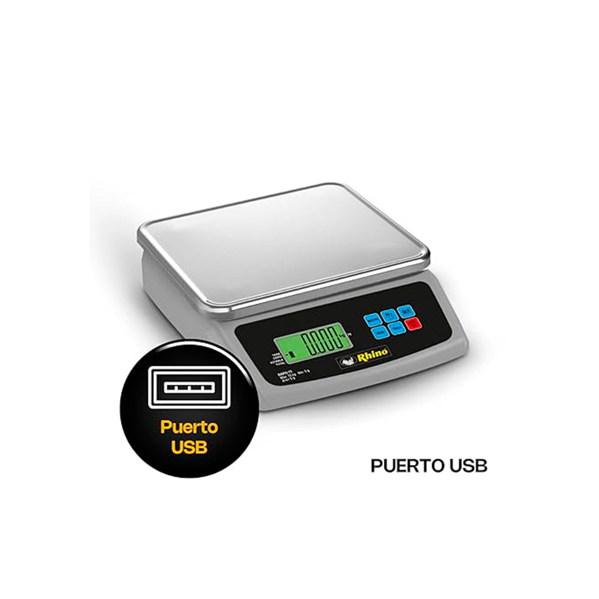 Báscula electrónica 15 kg / 5 g, cálculo | Rhino | Bapo-15