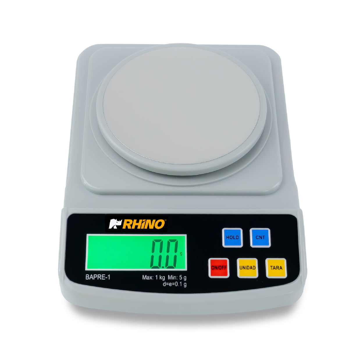 Báscula electrónica de precisión 1 kg / 0.1 g | Rhino | Bapre-1