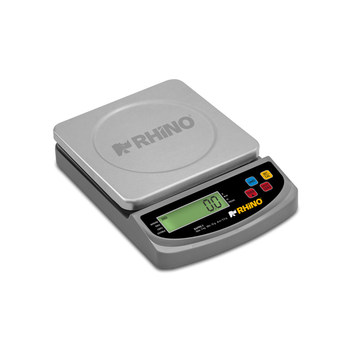 Báscula electrónica de precisión 3 kg / 0.2 g | Rhino | Bapre-3