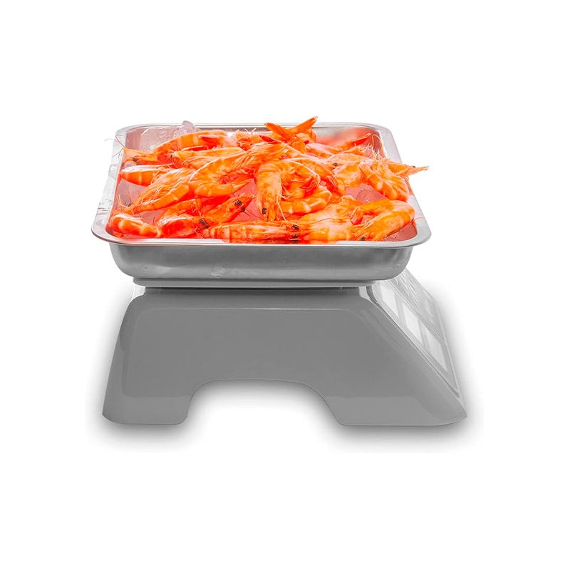 Báscula Peso-Precio A Prueba De Agua | Plato De Acero Inoxidable | Plato 28 X 22 Cm | 40 Kg / División 5 G | Uso Comercial | BARAG-40 | RHINO