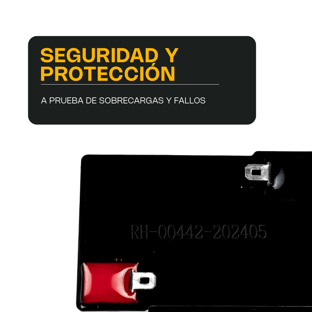 Batería recargable de plomo ácido, 6 v / 4 ah | Rhino | Bat-6vr