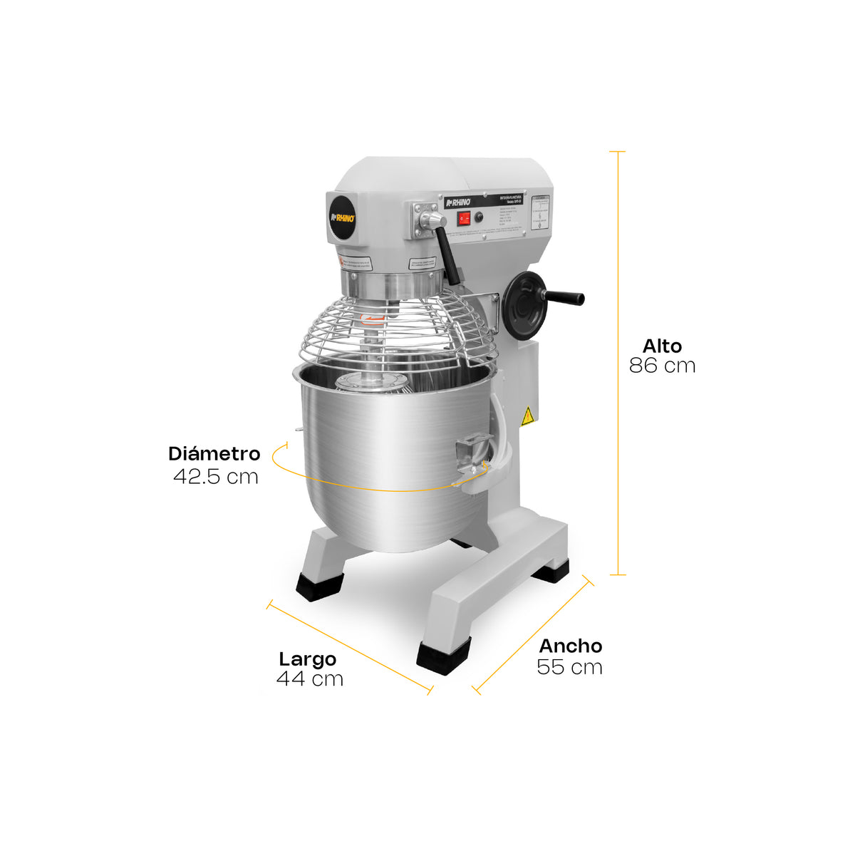 Batidora planetaria, capacidad de 26.5 l | Rhino | Bati-30