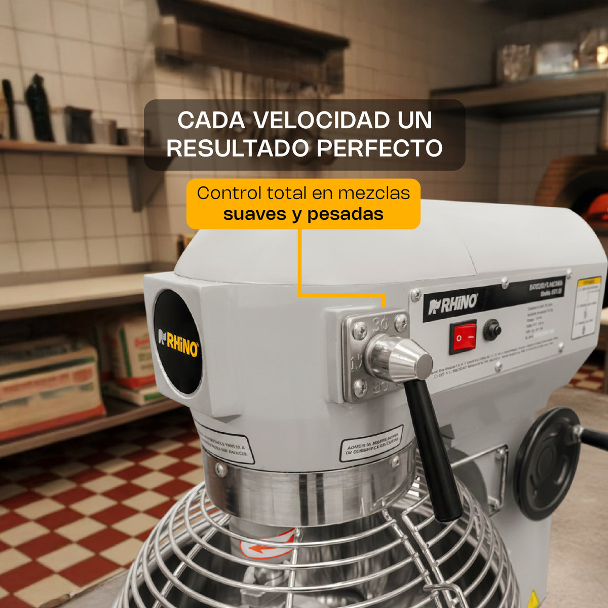 Batidora planetaria, capacidad de 26.5 l | Rhino | Bati-30