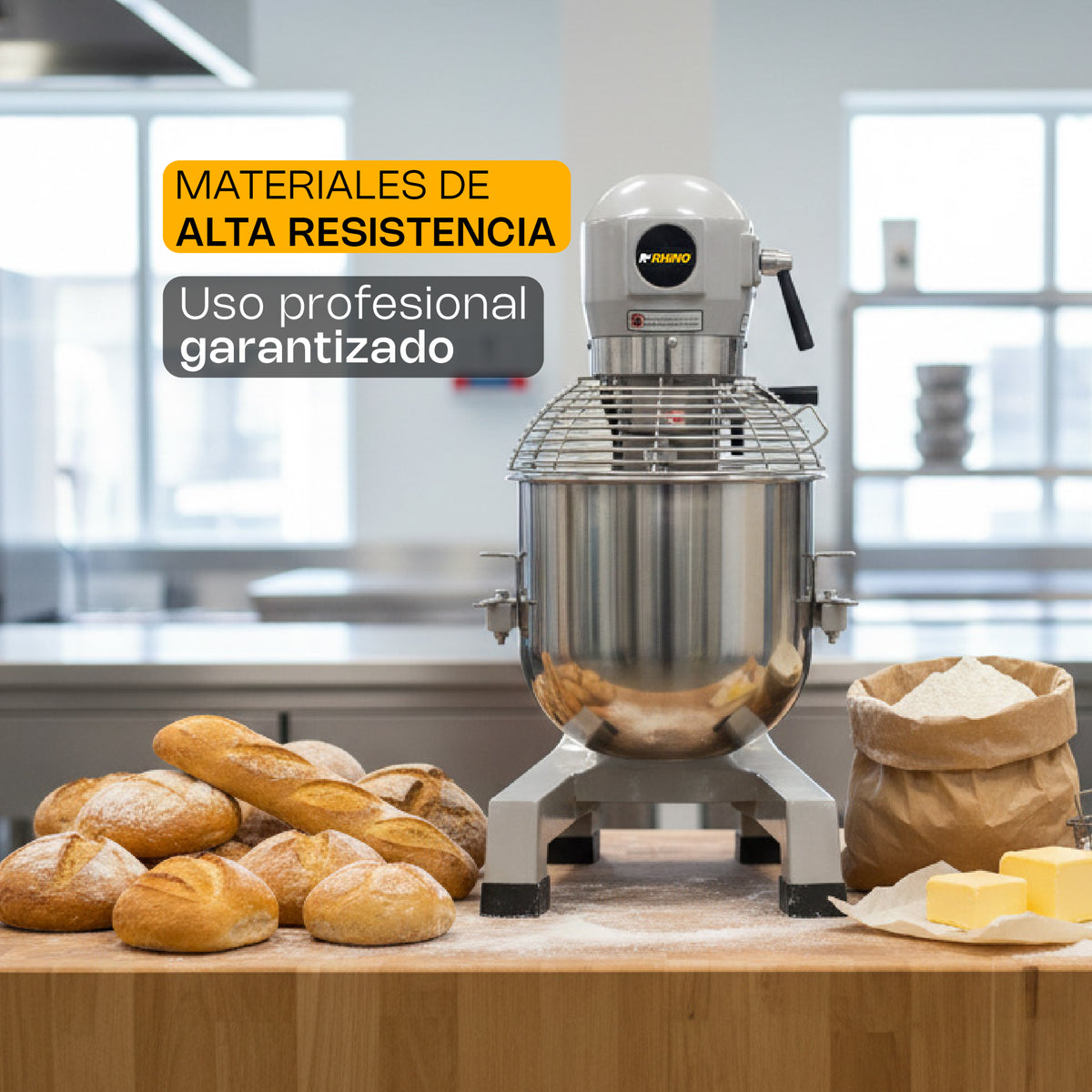 Batidora planetaria, capacidad de 26.5 l | Rhino | Bati-30
