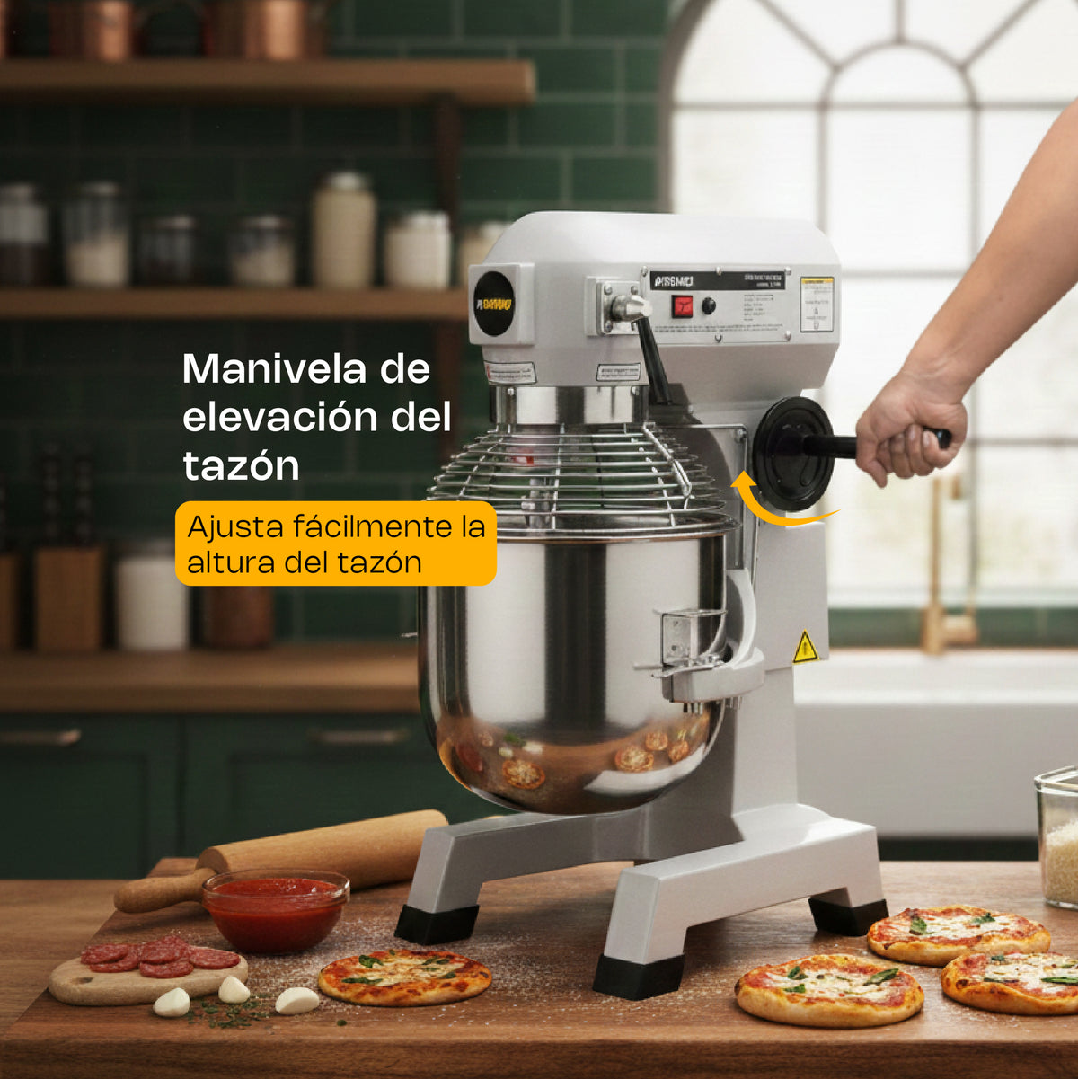Batidora planetaria, capacidad de 26.5 l | Rhino | Bati-30