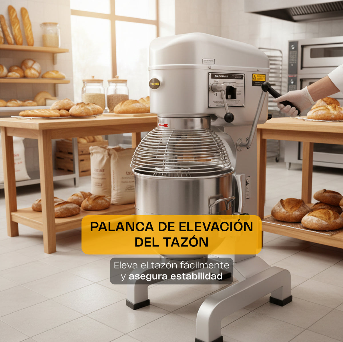 Batidora planetaria, capacidad de 40 l | Rhino | Bati-40x