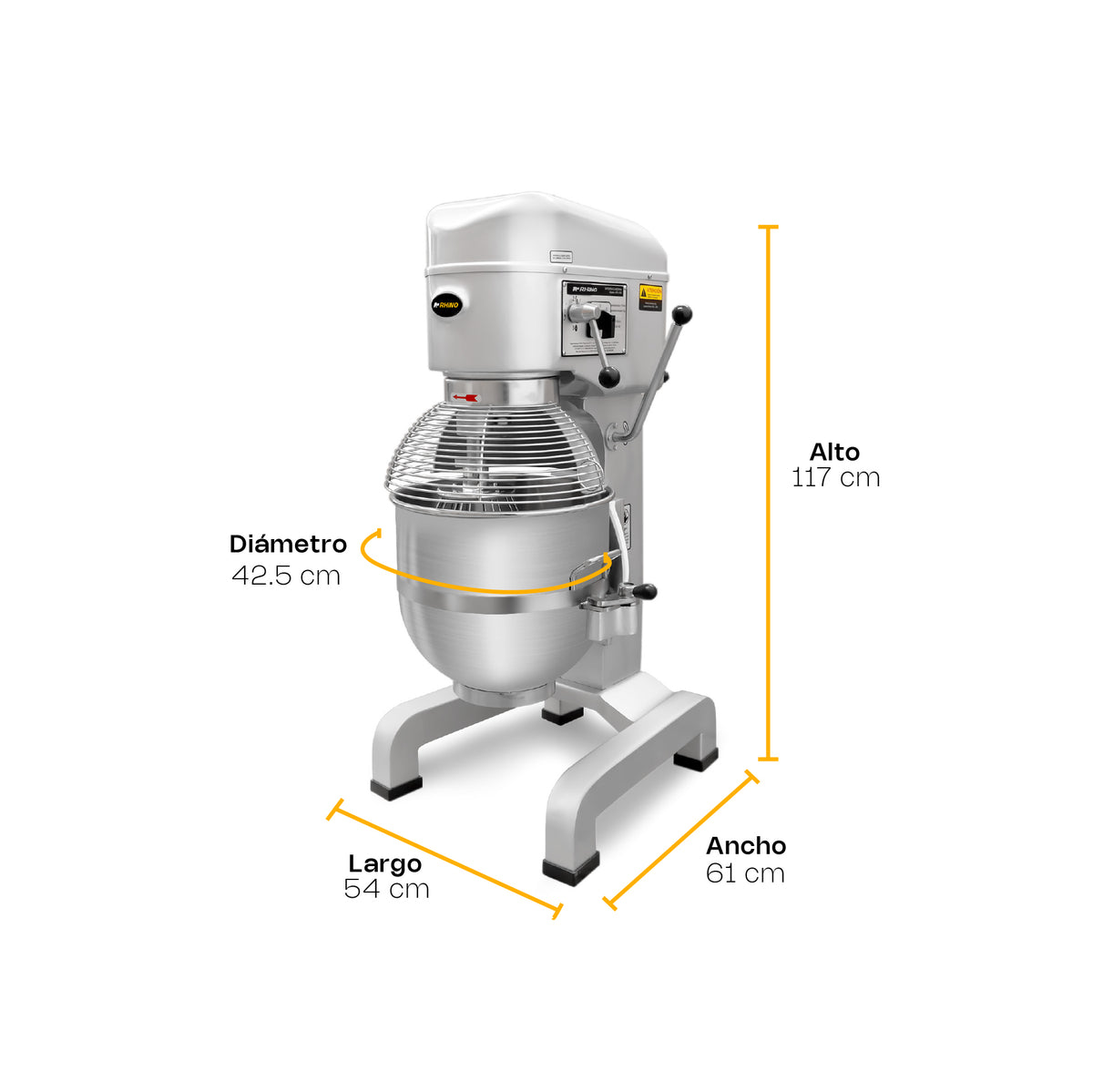Batidora planetaria, capacidad de 40 l | Rhino | Bati-40x