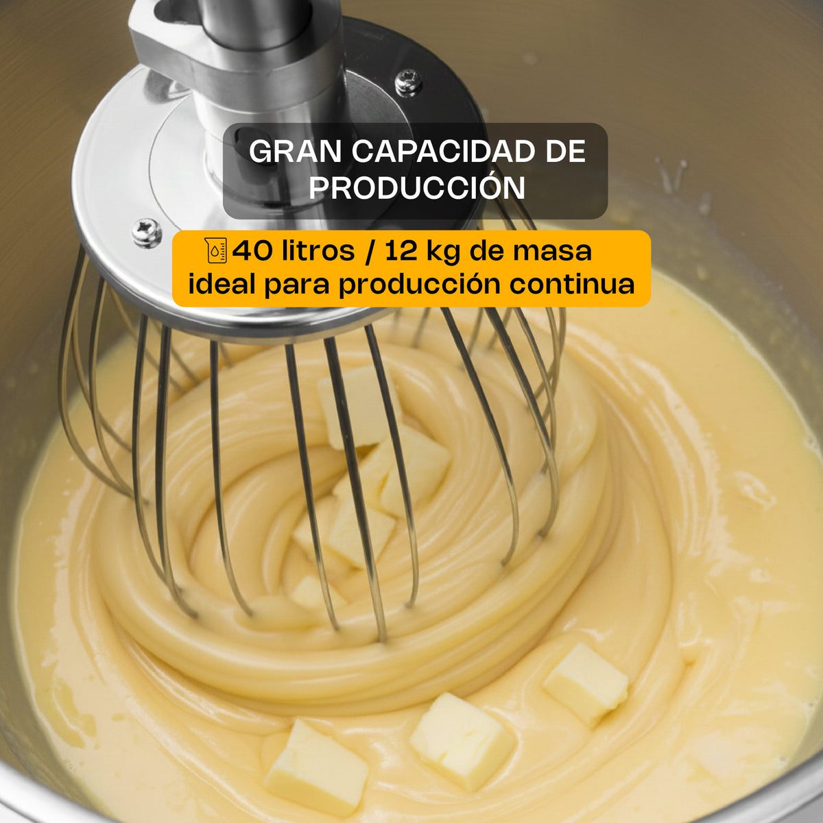 Batidora planetaria, capacidad de 40 l | Rhino | Bati-40x