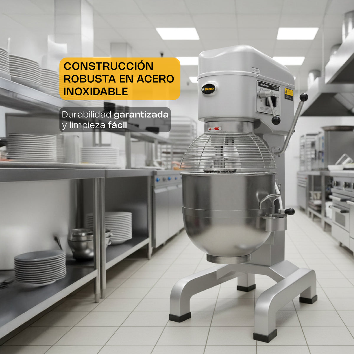 Batidora planetaria, capacidad de 40 l | Rhino | Bati-40x
