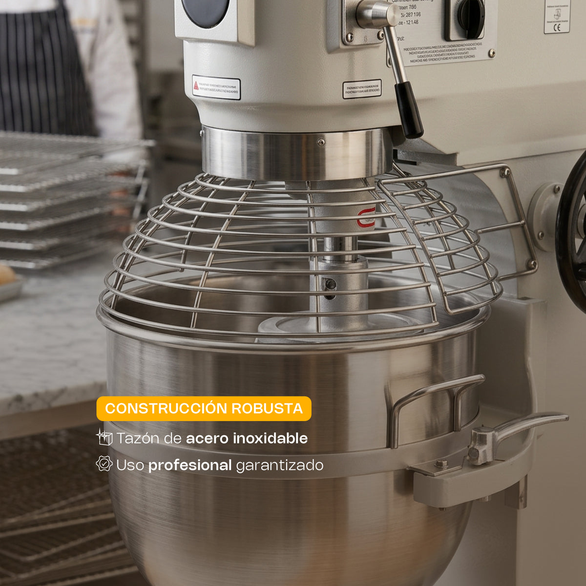 Batidora planetaria, capacidad de 60 l | Rhino | Bati-60