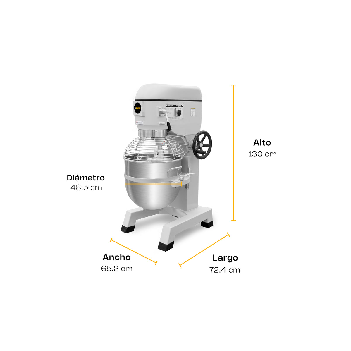 Batidora planetaria, capacidad de 60 l | Rhino | Bati-60