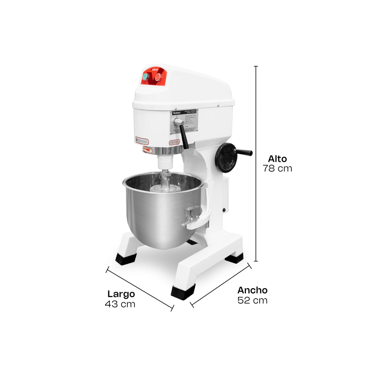 Batidora planetaria, capacidad 19.3 l | Rhino | Bavin-20