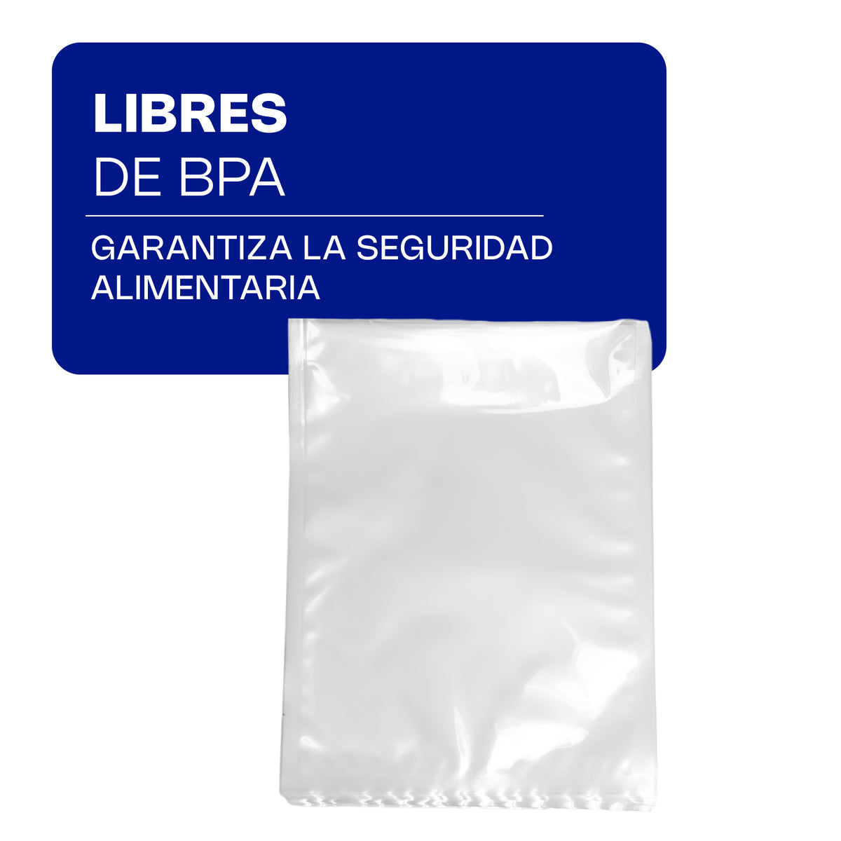Bolsa Para Empaque Al Vacío | Plástico Para Empaque Al Vacío | 25 X 33 Cm | Uso Comercial | BOVAC-33 | RHINO