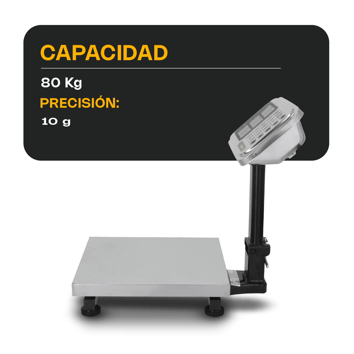 Báscula de plataforma 80 kg / 10 g | Rhino | Bp-80