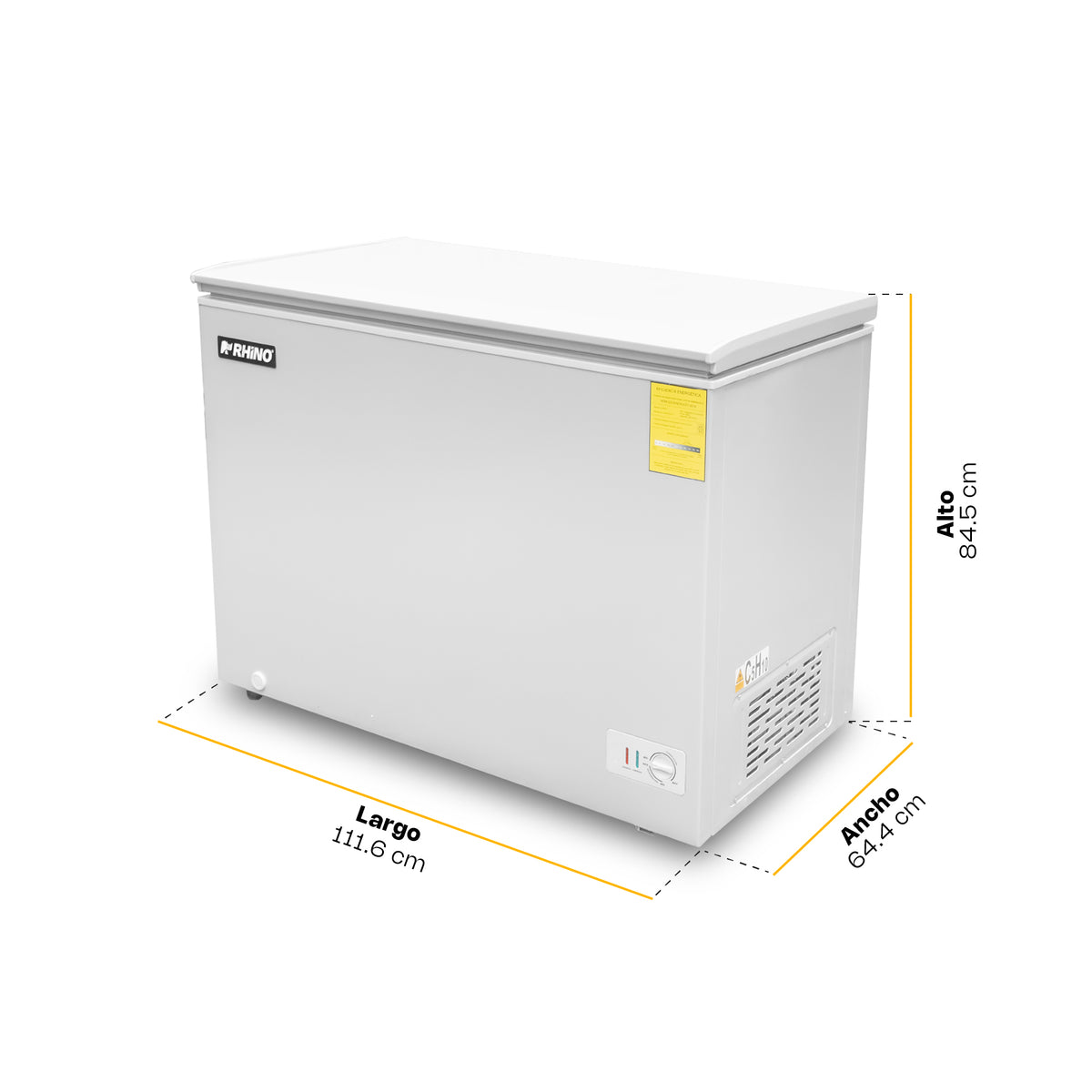 Congelador horizontal 10 ft³, temperatura | Rhino | Congeco-10