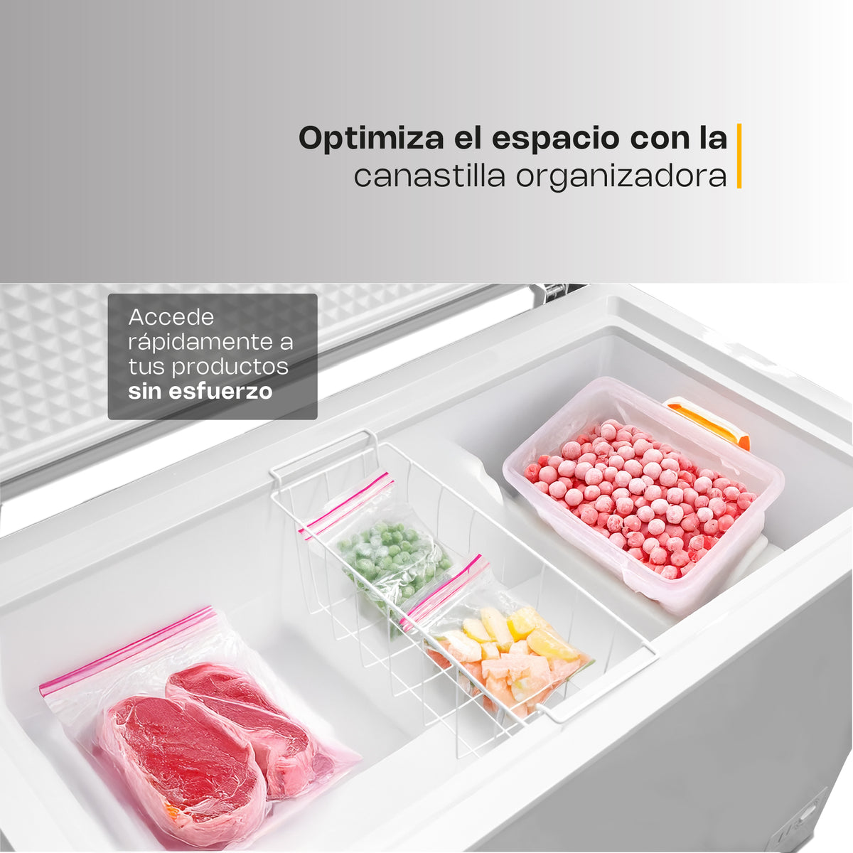 Congelador horizontal 10 ft³, temperatura | Rhino | Congeco-10