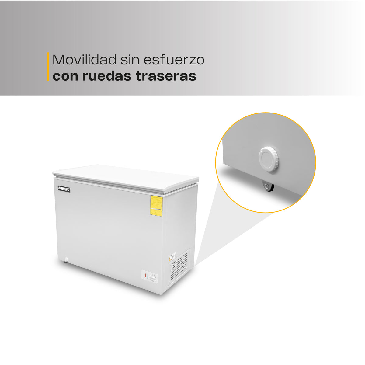 Congelador horizontal 10 ft³, temperatura | Rhino | Congeco-10