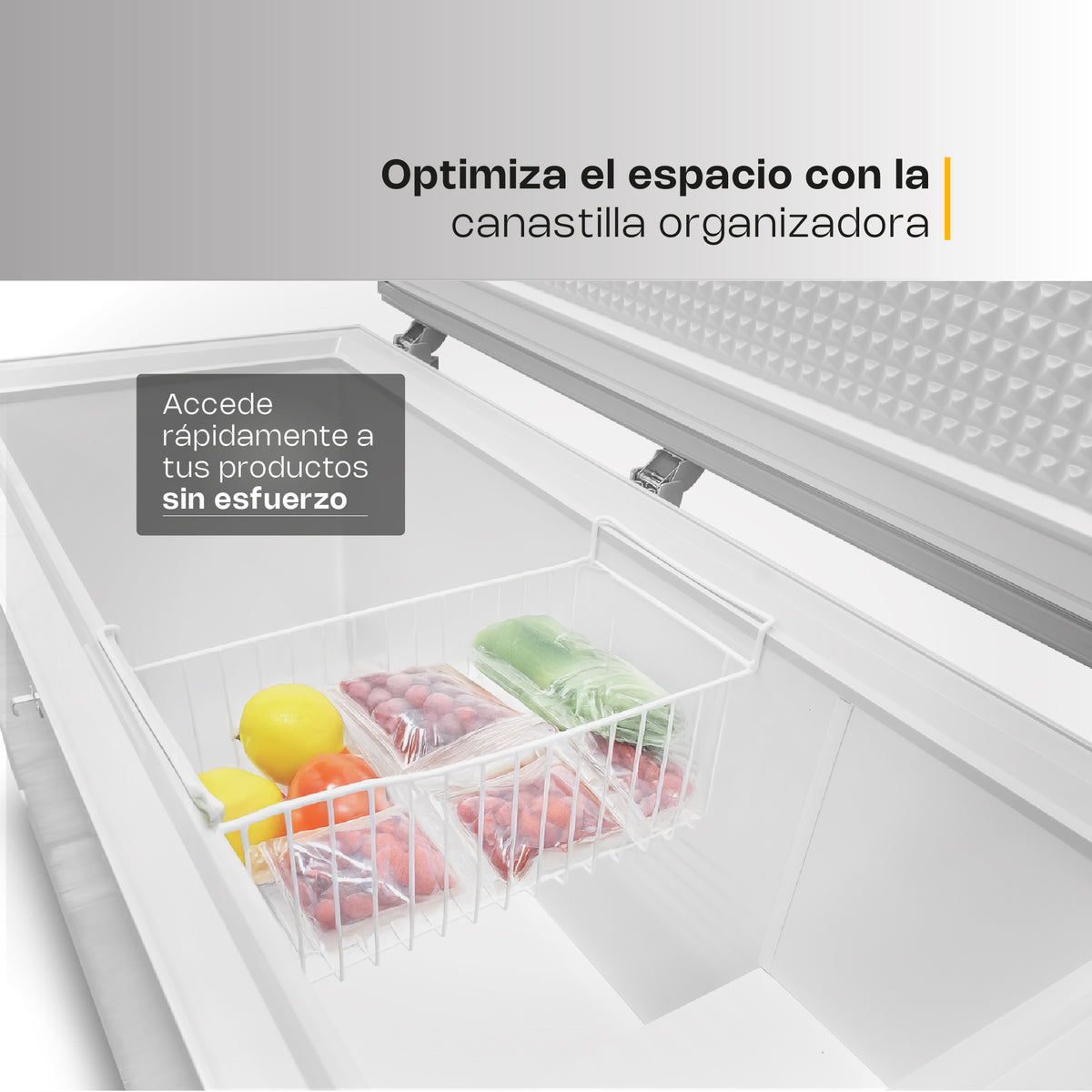 Congelador horizontal 16 ft³, temperatura | Rhino | Congeco-16