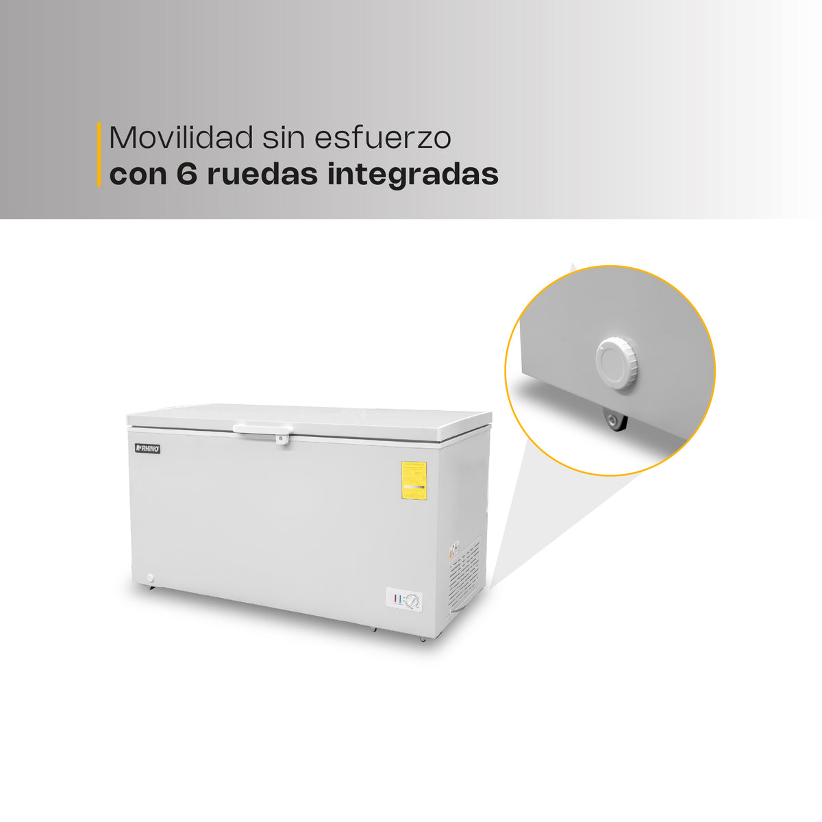 Congelador horizontal 16 ft³, temperatura | Rhino | Congeco-16