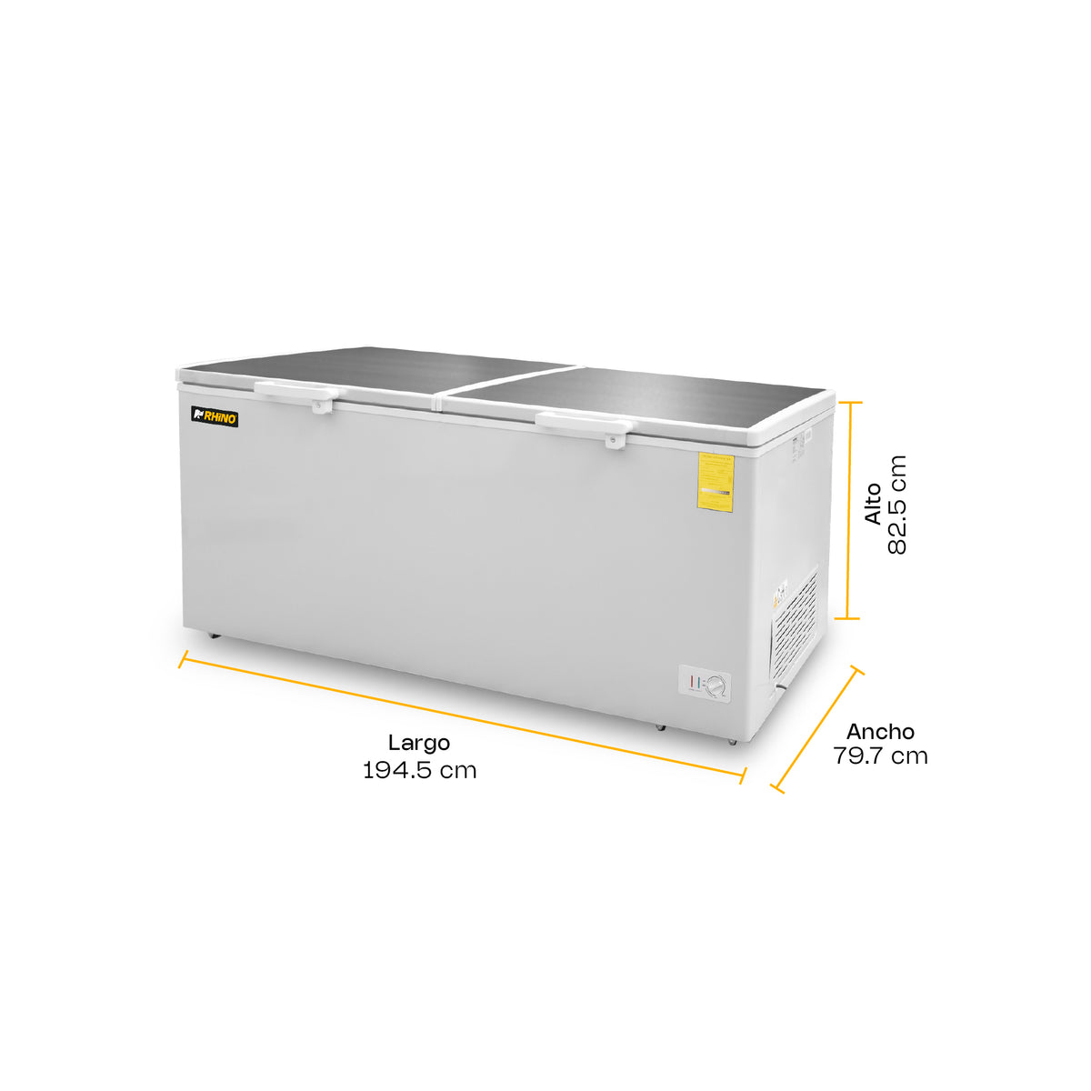Congelador horizontal 24 ft³, temperatura | Rhino | Congeco-24x