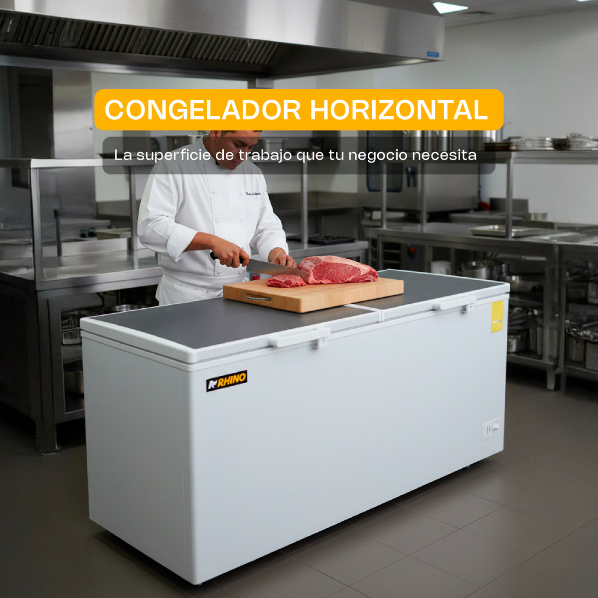 Congelador horizontal 24 ft³, temperatura | Rhino | Congeco-24x