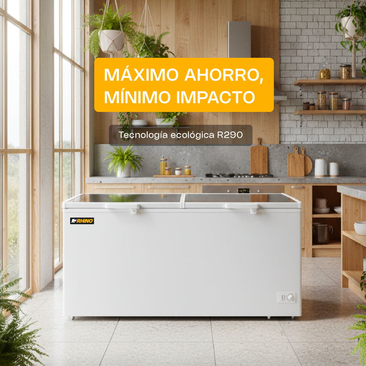 Congelador horizontal 24 ft³, temperatura | Rhino | Congeco-24x