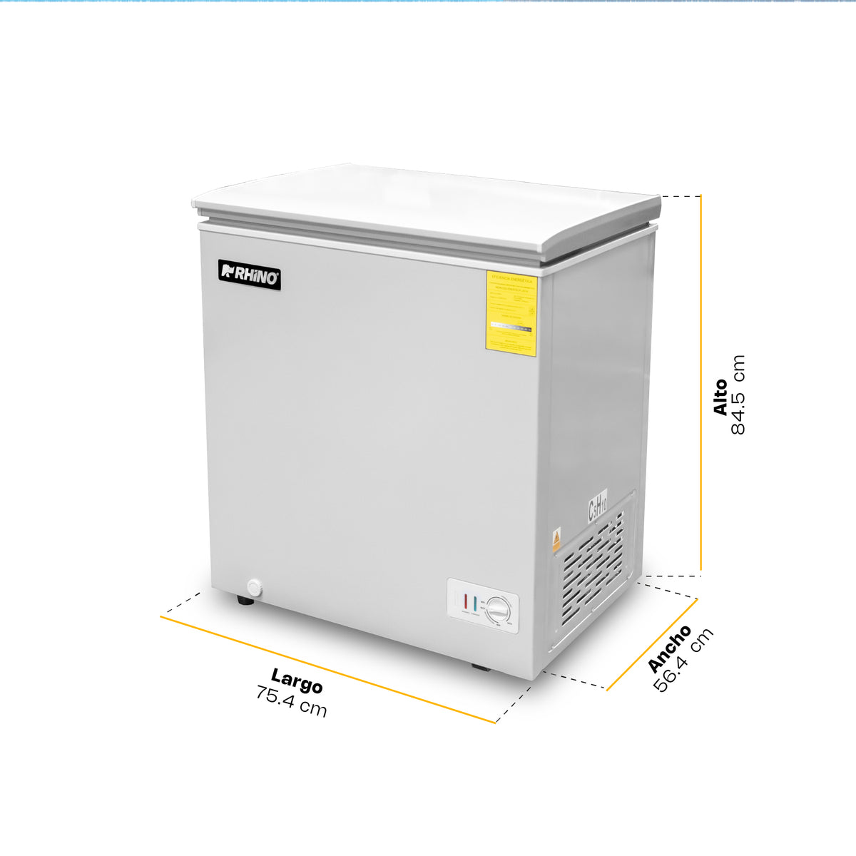 Congelador horizontal 5 ft³, temperatura | Rhino | Congeco-5