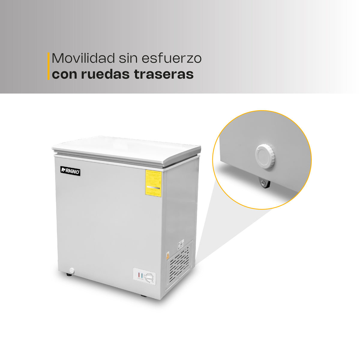 Congelador horizontal 5 ft³, temperatura | Rhino | Congeco-5