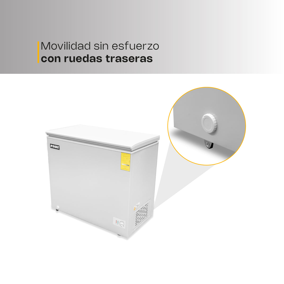 Congelador horizontal 7 ft³, temperatura | Rhino | Congeco-7