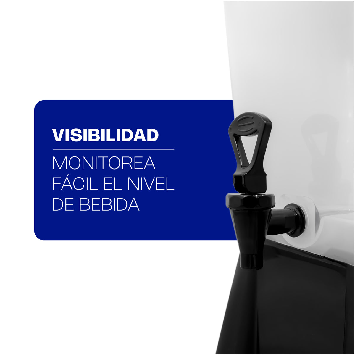 Dispensador de bebidas, capacidad de 19 litros | Rhino | Disbe-19